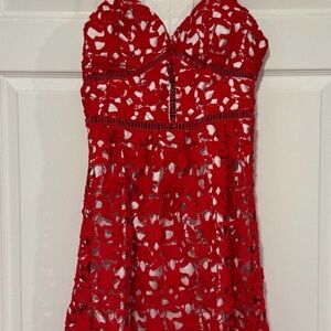 Red Lace Dress